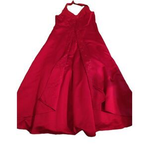 David's Bridal Women's Burgundy Dress